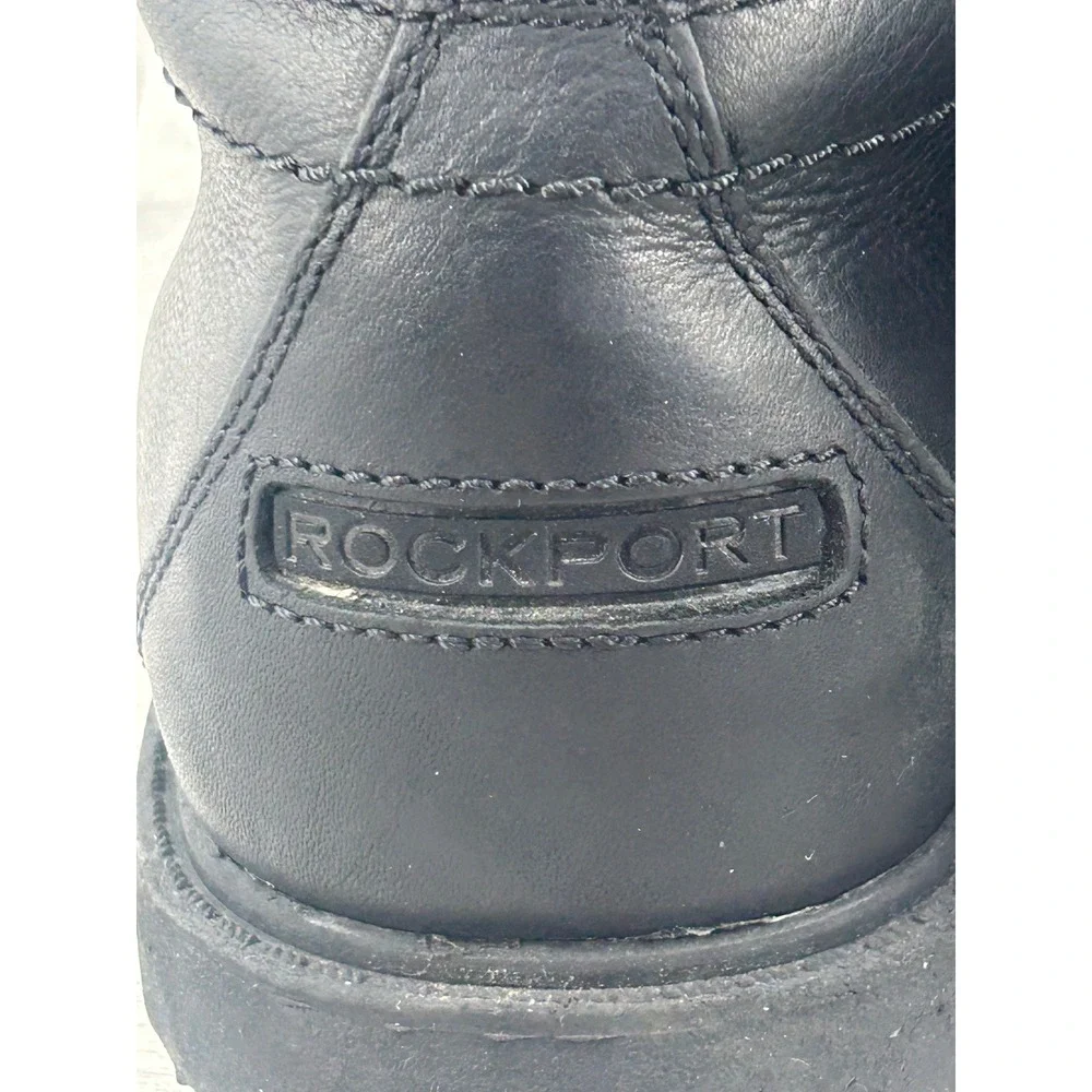 Rockport Storm Surge Mens 9.5 Black Leather‎ Waterproof Chukka Boots CH4053